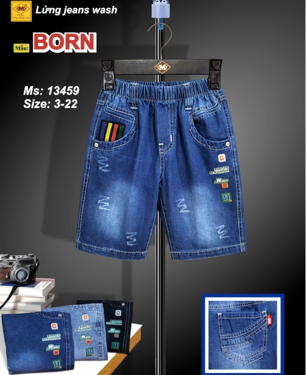 QUẦN LỬNG JEANS WASH - BORN