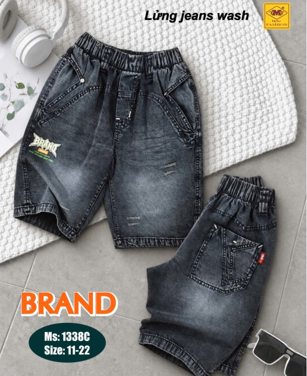 QUẦN LỬNG JEANS WASH - BRAND