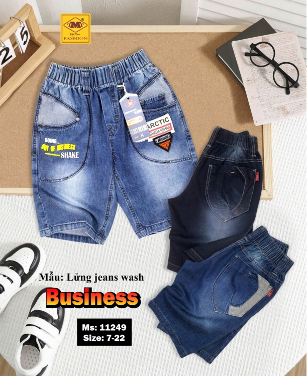 Quần lửng Jeans wash - BUSINESS