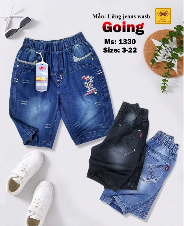 Quần lửng Jeans wash - GOING