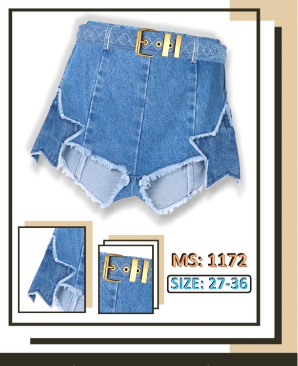 Short jean wash cotton - MS1172